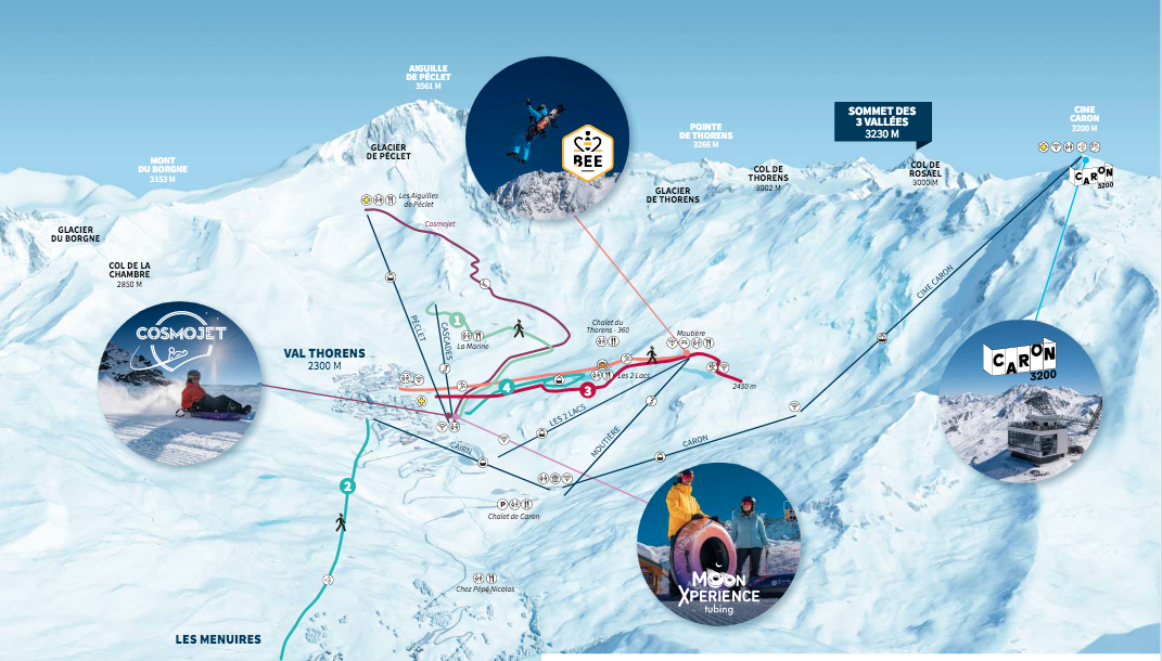 Part of VT pedestrian lift map