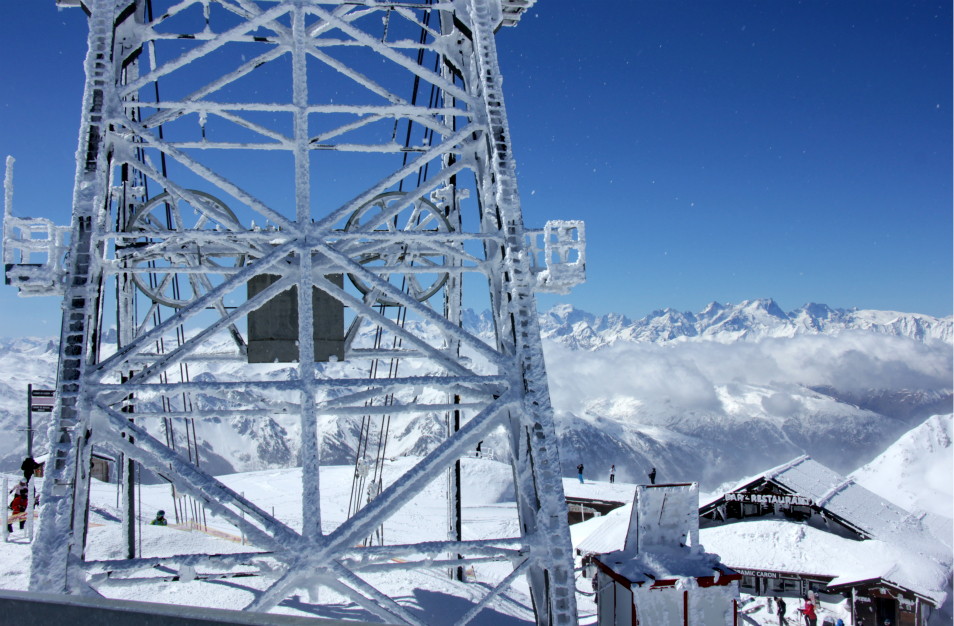 Top of the Cime de Caron, Val Thorens, April 2016