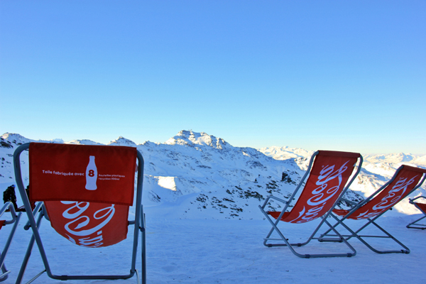 View from restaurant les Aiguilles de Peclet, Val Thorens