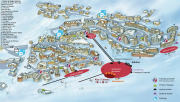 Val Thorens apartments, map of the apartments and self-catering accommodation in Val Thorens