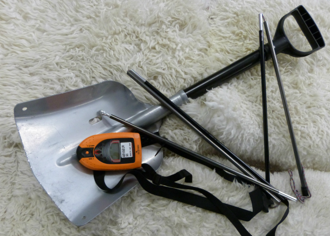 Transceiver, shovel, & probe