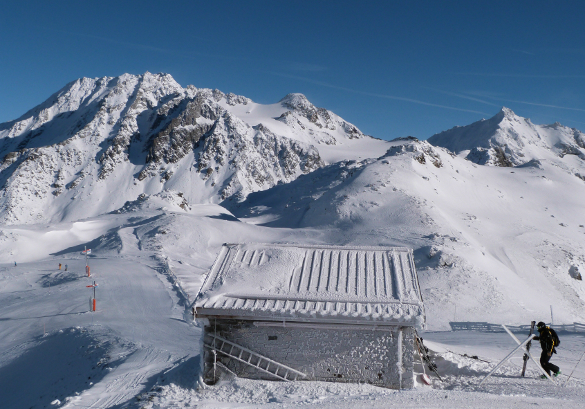 Cabin at top of Grand Fond, 20th December 2014