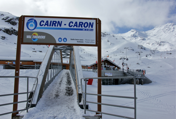 Cairn-Caron lift station, Val Thorens Cairn-Caron lift station, Val Thorens