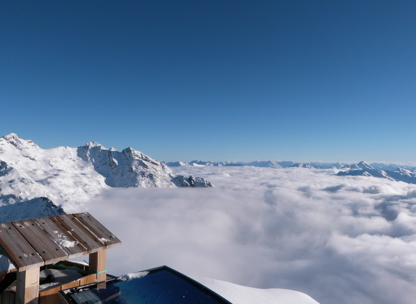 View from Cime de Caron, 9th December 2014