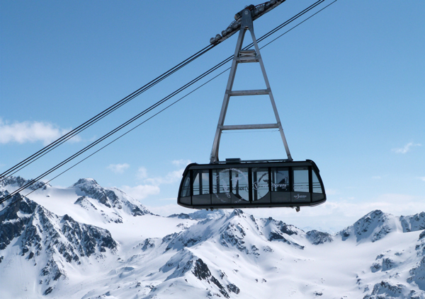 Cime de Caron cable car, Val Thorens