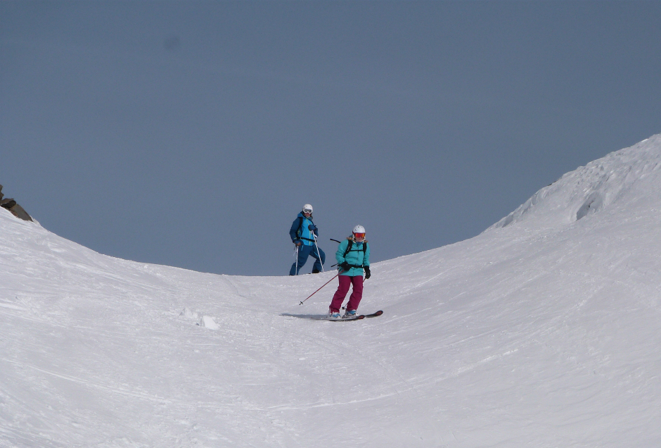 Skier in the Combe sans Nom, January 2016