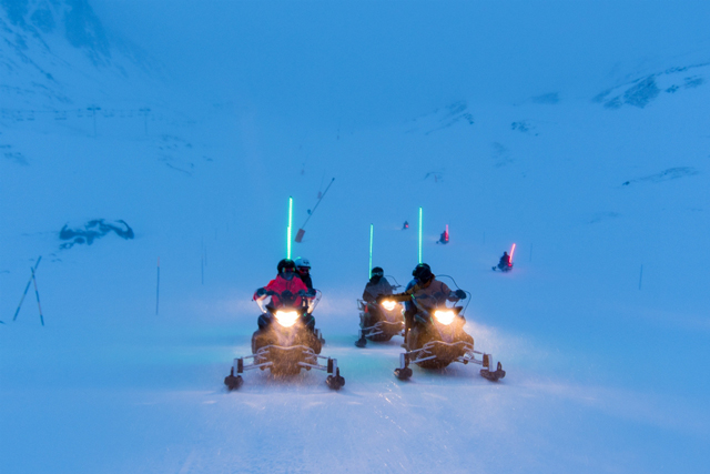 Snowmobiles in Val Thorens