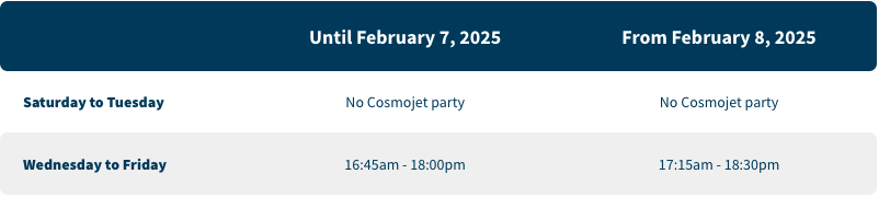 Val Thorens toboggan evening opening times