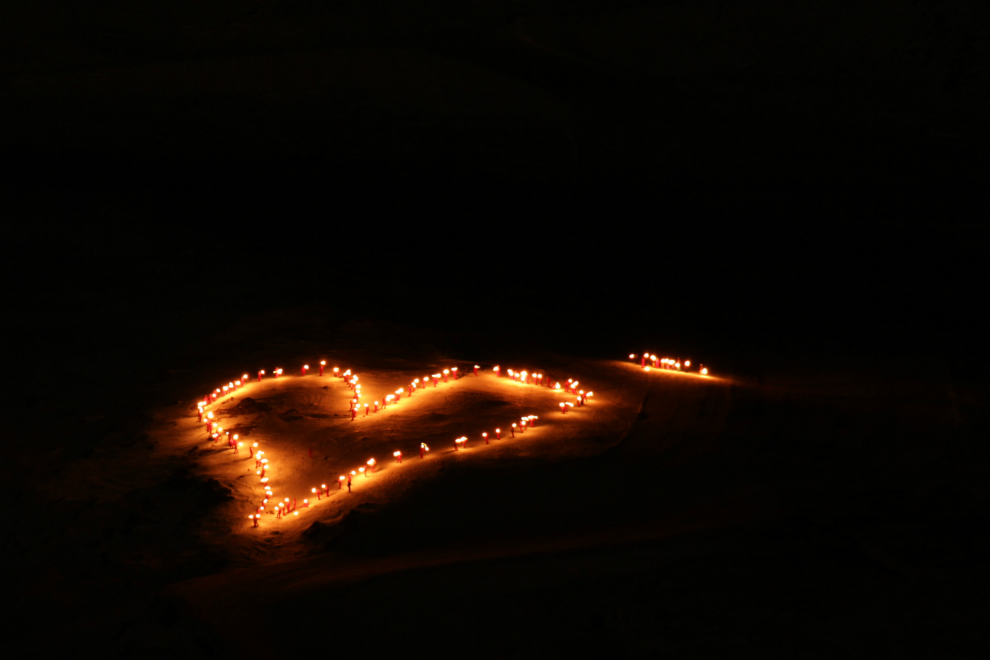 New Year's Eve torchlit descent, Val Thorens