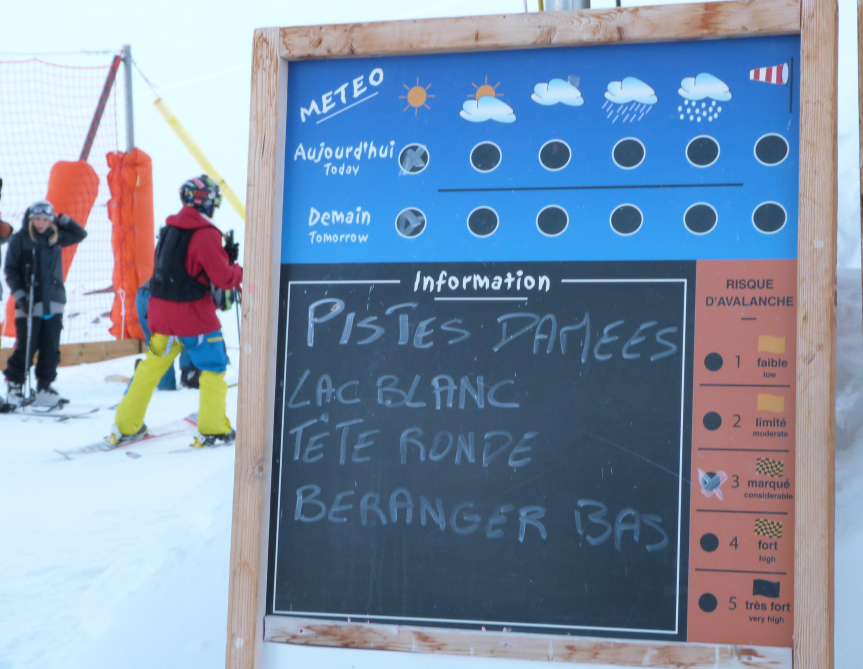Pistes board, Val Thorens
