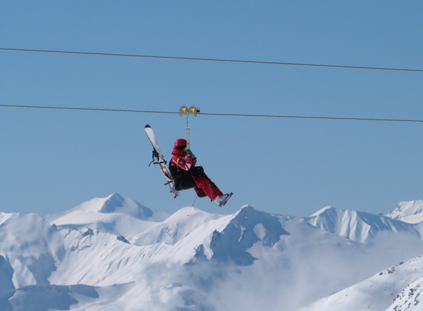 Val Thorens zip wire